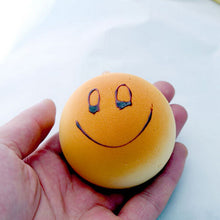 4CM Cute Smiley Face Bread Squishy Key Ring Charm/Mobile Phone Strap/Phone Charm/Bag Pendant