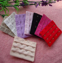4Pcs Ladies Useful Bra Extenders Strap Extension 4 Hooks 4 Rows Adjustable Belt Buckle Multi Color Available