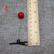 4Pcs Novelty grass clips popular headwear clasp antenna hairpins 4*6cm hair pin bean sprout headwear