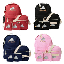 4Pcs Korean Women Canvas Backpacks Woman Harajuku Laptop Backpack Shoulder School Back Bags for Teenage Girls Rugzak Vrouwen