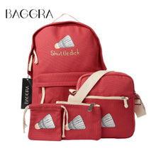 4Pcs Korean Women Canvas Backpacks Woman Harajuku Laptop Backpack Shoulder School Back Bags for Teenage Girls Rugzak Vrouwen