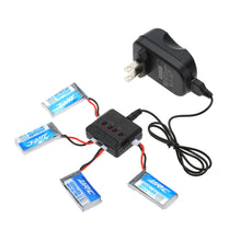 4pcs Original JJRC 37V 400mAh 30C Lipo Battery with 4 in 1 Battery Charger for JJRC H31 GoolRC T6 RC Quadcopter