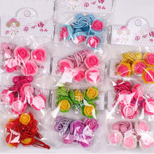 4pcs baby children cute cartoon hair rope multi-color Kids Flower Headdress Mix Hair Clips Hair Ropes