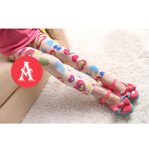 5-12Years Baby Kids Stretch Skinny Leggings Pants Printed Floral Girls Trousers