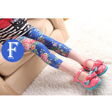 5-12Years Baby Kids Stretch Skinny Leggings Pants Printed Floral Girls Trousers