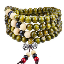 5 Colors 6mm 108 Prayer Bead Mala Multi-layer Bracelet Women Men Sandalwood Buddhist Buddha Meditation Bracelets
