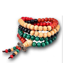 5 Colors 6mm 108 Prayer Bead Mala Multi-layer Bracelet Women Men Sandalwood Buddhist Buddha Meditation Bracelets