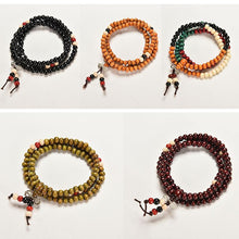 5 Colors 6mm 108 Prayer Bead Mala Multi-layer Bracelet Women Men Sandalwood Buddhist Buddha Meditation Bracelets