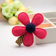 5 Colors children hairpins Girl Hairclip Mini Cloth Flower hair clip S DIY baby girl hair accessories