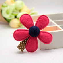 5 Colors children hairpins Girl Hairclip Mini Cloth Flower hair clip S DIY baby girl hair accessories