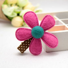 5 Colors children hairpins Girl Hairclip Mini Cloth Flower hair clip S DIY baby girl hair accessories