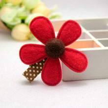 5 Colors children hairpins Girl Hairclip Mini Cloth Flower hair clip S DIY baby girl hair accessories
