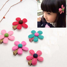 5 Colors children hairpins Girl Hairclip Mini Cloth Flower hair clip S DIY baby girl hair accessories