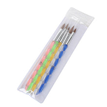 5 Pieces Acrylic Nail Art UV Gel Carving Pen Brush Liquid Powder DIY No.4 6 8 10 12 Nail Tools Sets
