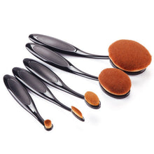 5 Pieces/set Cosmetic Oval Makeup Brushes Set Blush Powder Foundation Beauty Eyeshadow Toothbrush Kit Tool