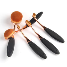 5 Pieces/set Cosmetic Oval Makeup Brushes Set Blush Powder Foundation Beauty Eyeshadow Toothbrush Kit Tool