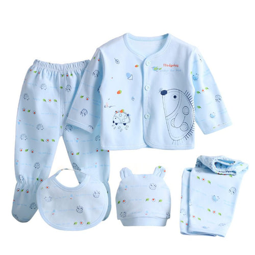 5 Pieces/set Newborn Baby Clothing Set Brand Baby Boy/Girl Clothes 100% Cotton Cartoon Underwear 0-3M