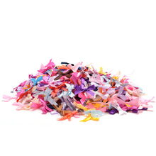 500Pcs Handmade DIY Pre Tied Satin Ribbon Gift Package Bow Wedding Scrapbooking Embellishment Crafts Accessory