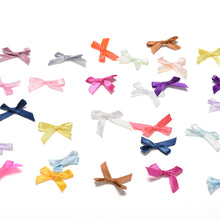 500Pcs Handmade DIY Pre Tied Satin Ribbon Gift Package Bow Wedding Scrapbooking Embellishment Crafts Accessory