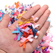 500Pcs Handmade DIY Pre Tied Satin Ribbon Gift Package Bow Wedding Scrapbooking Embellishment Crafts Accessory