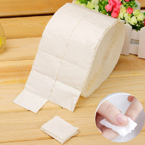 500PcsRoll Cotton Wipes Pads Paper Nail Art Soak Off Gel Wraps Gel Polish Remover Cleaner Tool