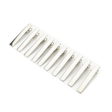 50Pcs Silver Flat Metal Single Prong Alligator Hair Clips Barrette For Bows DIY Accessories Hairpins