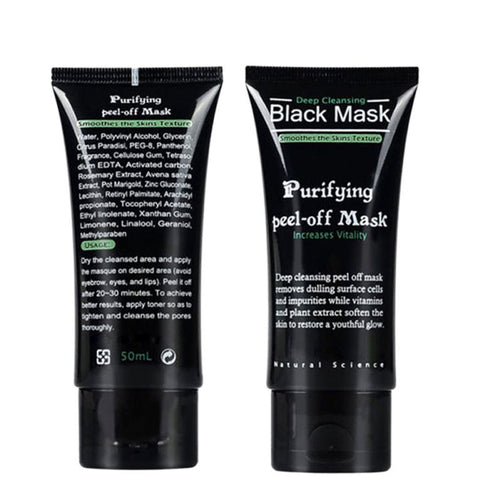 50ml Blackhead Remover Deep Cleansing Purifying Peel Off Acne Black Mud Face Mask