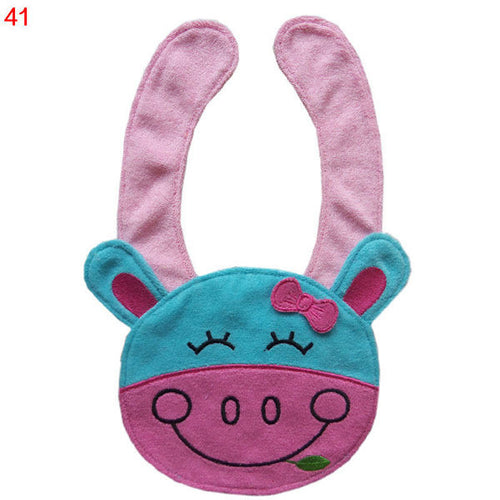 56 Patterns Kids Baby Bibs Animals Waterproof Cotton Saliva Towel Infant Lunch Bib