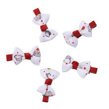 5PC Baby Girls Hair Clip Bow Barrettes Peony Flowers Hair Clips Hairpin