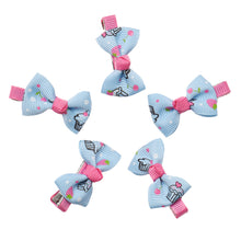 5PC Baby Girls Hair Clip Bow Barrettes Peony Flowers Hair Clips Hairpin