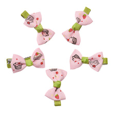 5PC Baby Girls Hair Clip Bow Barrettes Peony Flowers Hair Clips Hairpin