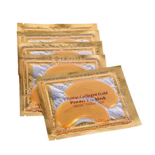 5Pairs 24K Gold Powder Eye Patches Remove Mask Crystal Collagen Anti-Puffiness Dark Circle New