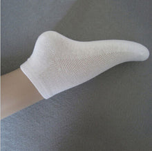 5Pairs  Solid Men's Casual Ankle Socks Mesh Breathable Thin Boat Socks For Man Black White Grey Colors
