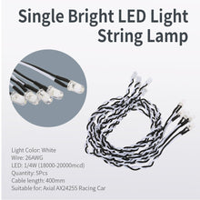 5Pcs Axial AX24255 Single Bright LED Kit Light String Lamp for Axial RC Racing Car