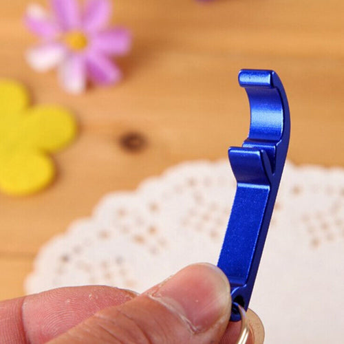 5Pcs 6cm Pocket Key Chain Beer Bottle Opener Claw Bar Small Beverage Keychain Ring Random Color