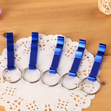 5Pcs 6cm Pocket Key Chain Beer Bottle Opener Claw Bar Small Beverage Keychain Ring Random Color