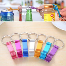 5Pcs 6cm Pocket Key Chain Beer Bottle Opener Claw Bar Small Beverage Keychain Ring Random Color