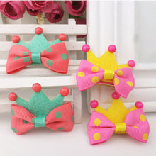 5Pcs Kid Girl Baby Princess Barrette Ribbon Crown Molding Hairpin Hair Clips