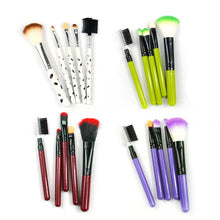 5pcs Makeup Blush Eyeshadow Leopard Brushes Lipstic Cosmetic Make Up Brush Set Tool New