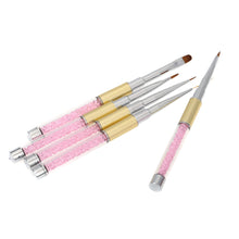 5Pcs Nail Brush Set Nail Art UV Gel Salon Pen Nail Art Design Pen Set Painting Dotting Brush Kit Tool