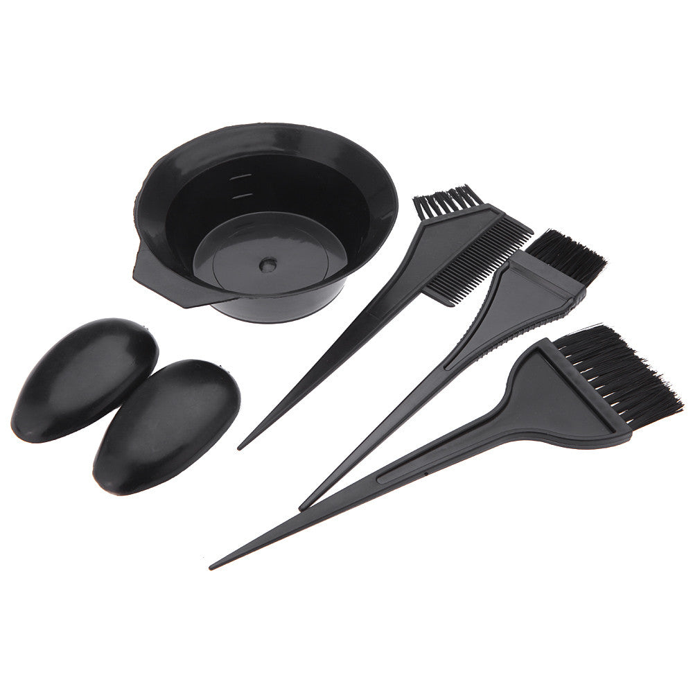 5Pcs Styling Hairdressing Brushes Bowl Comb Earmuff Professional Salon Hair Color Dye Tint Tools Set Styling Accessories