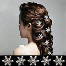 5Pcs Wedding Bridal Pearl Hair Pins Crystal Hair Stick Woman Pearl Flower Hair Clips Hair Jewelry Accessories
