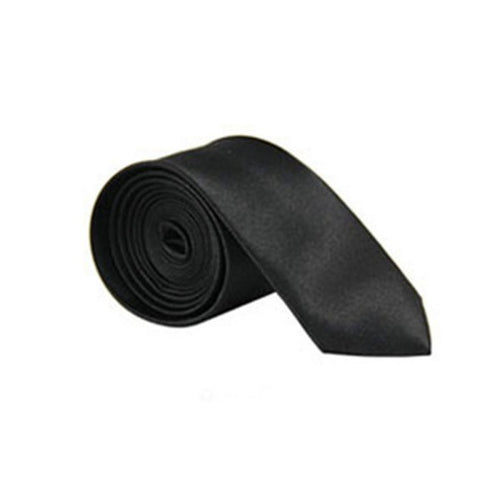 5cm Classic Skinny Slim Ties Solid Color Plain Silk for Men Jacquard Woven Necktie Tie 20 Colors