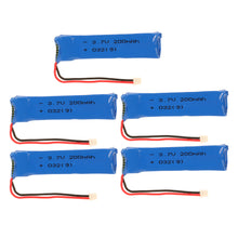 5pcs 37V 200mAh 30C Upgrade Lipo Battery with 5 in 1 Charger Set for Blade Inductrix Tiny Whoop BLH87008580 RC DroneQuadcopter