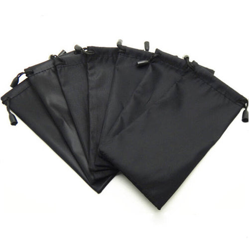 5pcs Special Fashion Black 17*8cm Microfiber Bags Glasses Bag For Sunglasses Mobile Phone Digital Charger