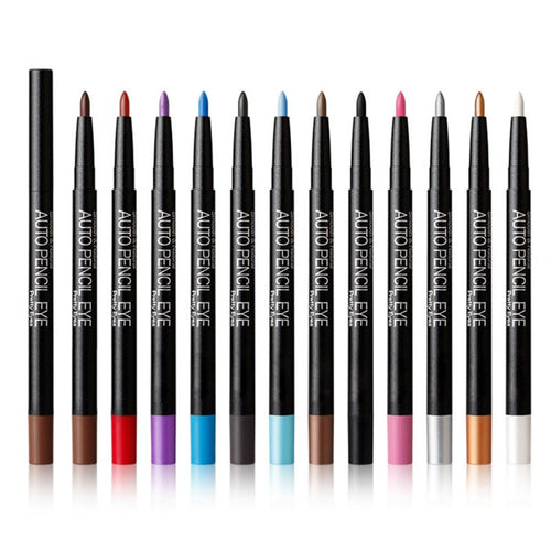 12 Colors Eyeshadow Eyeliner Pen Highlights Natural Long Lasting Waterproof Eye Shadow Pencil For Ladies Cosmetic Makeup Set