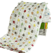120x120cm Muslin Baby Cartoon Cute Swaddling Blanket born Infant Cotton Warm Swaddle Towel