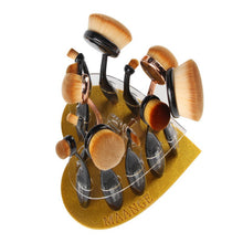 15 Hole Drying Rack Organizer Shelf Square Makeup Brush Holder Make Up Cosmetic Brush Holder Tools