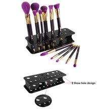 15 Hole Drying Rack Organizer Shelf Square Makeup Brush Holder Make Up Cosmetic Brush Holder Tools