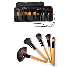 (24pcss ) Pro Makeup Brush Foundation Eye Shadows Lipsticks Powder Make Up Brushes Tools + PU Bag pincel maquiagem